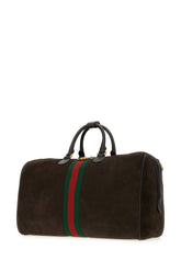 Borsa da viaggio Gucci Savoy media in pelle scamosciata testa di moro -  | Wise