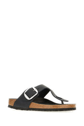 Sandali infradito Gizeh in pelle nera -  | Wise