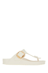 White EVA Gizeh Big Buckle thong sandals -  | Wise