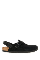 Slippers Tokio in pelle scamosciata nera -  | Wise