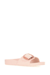 Slippers Madrid Big Buckle in gomma rosa -  | Wise