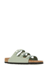 Sandali Florida in pelle scamosciata verde salvia -  | Wise