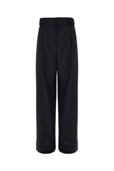 Pantalone in misto poliestere stretch blu notte -  | Wise