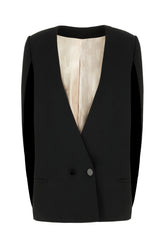 Giacca in misto viscosa stretch nera -  | Wise