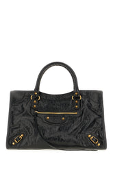 Black leather medium Le City handbag -  | Wise