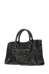 Black leather medium Le City handbag -  | Wise