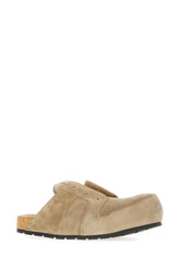 Slippers Dumbo in pelle scamosciata tortora -  | Wise