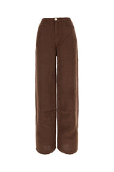 Chocolate linen jeans -  | Wise