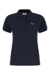 Polo in piquet blu notte -  | Wise