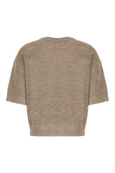 Maglione in misto lino cammello -  | Wise