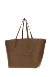 Chocolate leather BC Duo shopping bag -  | Wise