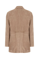 Giubbino in pelle scamosciata cappuccino -  | Wise