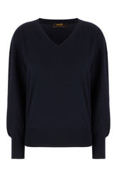 Maglione in lana blu notte -  | Wise