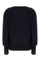 Maglione in lana blu notte -  | Wise