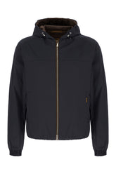 Giubbino in poliestere stretch blu navy -  | Wise