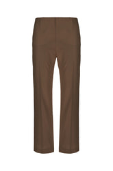 Pantalone in seta marrone -  | Wise