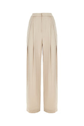 Pantalone in misto acetato cappuccino -  | Wise