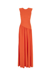 Orange stretch nylon pants -  | Wise