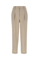 Pantalone in misto poliestere stretch cappuccino -  | Wise