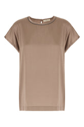 Top in seta stretch marrone -  | Wise