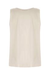 Light grey stretch silk top -  | Wise