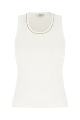 White stretch cotton top -  | Wise