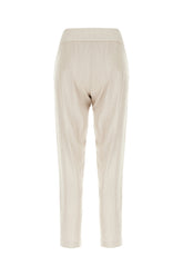 Pantalone in misto lana stretch sabbia -  | Wise