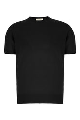 T-shirt in seta nera -  | Wise