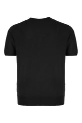 T-shirt in seta nera -  | Wise