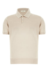 Cappuccino silk polo shirt -  | Wise