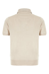 Cappuccino silk polo shirt -  | Wise