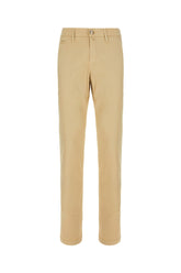 Pantalone in misto cotone stretch verde kaki -  | Wise