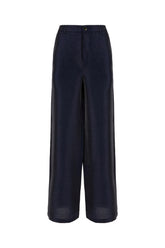 Pantalone in misto lino blu notte -  | Wise