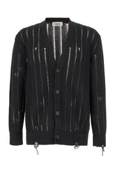 Cardigan in cotone nero -  | Wise