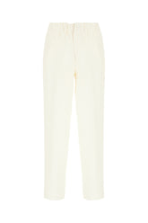 Pantalone in misto viscosa crema -  | Wise