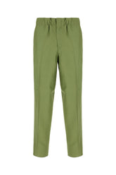 Pantalone in misto viscosa verde -  | Wise