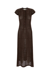 Abito in cotone cioccolato -  | Wise