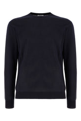 Maglione in cotone blu notte -  | Wise