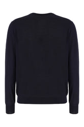 Maglione in cotone blu notte -  | Wise