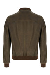 Giubbino in pelle fango -  | Wise