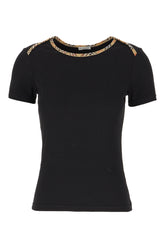 T-shirt in cotone stretch nero -  | Wise