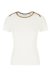 T-shirt in cotone stretch bianco -  | Wise