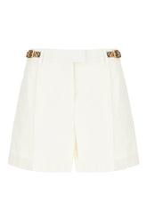 Ivory cotton shorts -  | Wise