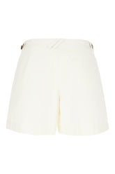 Ivory cotton shorts -  | Wise