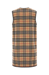 Giubbino smanicato in cashmere ricamato -  | Wise