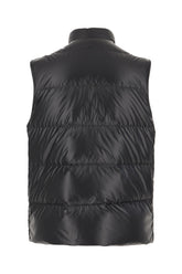 Black polyester Restigo sleeveless down jacket -  | Wise