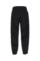 Pantalone jogging in poliestere stretch nero -  | Wise