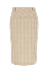 Gonna in misto cotone ricamato -  | Wise