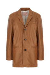 Giubbino in pelle marrone -  | Wise