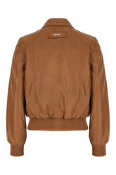 Bomber in pelle marrone -  | Wise